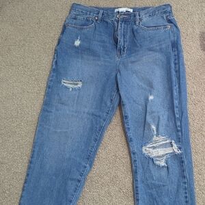Altar'd State Blue Distressed Women Jeans